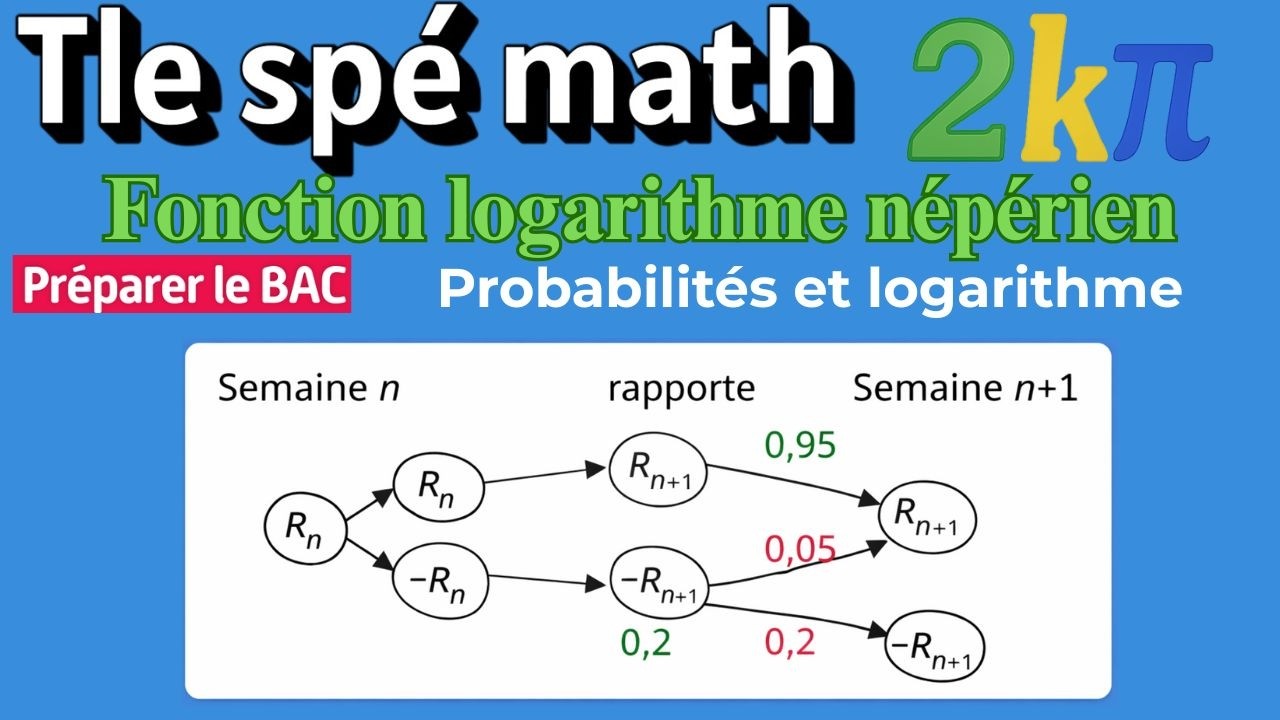 108p195 Logarithme Probabilités Suite et démonstration par récurrence (D'après BAC S)