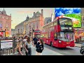 England, Central London Sunset Walk | Relaxing Walking tour in West End London [4K HDR]