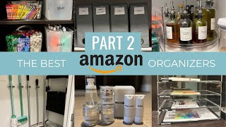 THE BEST AMAZON ORGANIZERS PART 2 \/\/ Amazon Home Organization Products + Unique Amazon Finds
