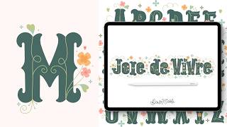 How to Draw a Whimsical Flower Letter M (Video + Worksheet)