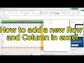How to Insert Rows and Columns in Excel 