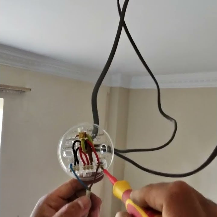 basic idea for ceiling light wiring, ceiling rose wiring - YouTube