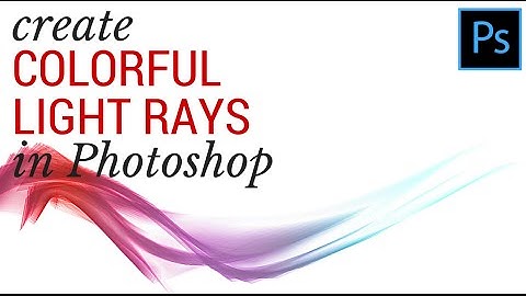 Make Colorful Smoke in Photoshop CC - Colored Ribbons of Light