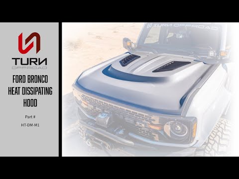 Heat Extraction Fiberglass Hood for Ford Bronco Installation Guide