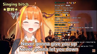 Kiryu Coco - Never Gonna Give You Up (Eng sub For sing along)