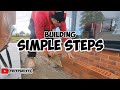 Bricklaying building simple steps