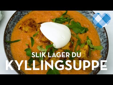 Video: Kyllingsuppe Med Nøtter