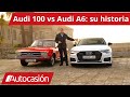 Audi 100 de 1968 vs al audi a6 2022 50 aos de historia autocasin