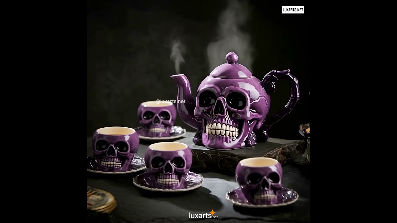 Skull Tea Set: Gothic-Inspired Tea Sets | Handcrafted & Artistic