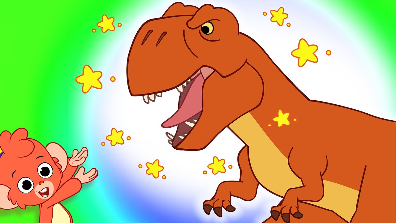 Club Baboo | Dinosaurs for kids! | A Triceratops and T-Rex are having a fun time with Baboo