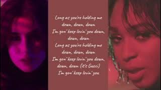 Fifth Harmony - Down Ft Gucci Mane - Lyrics