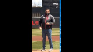 FOX 11 meteorologists throw out ceremonial first pitch at Wisconsin Timber Rattlers game FOX 11 meteorologists throw out ceremonial first pitch at Wisconsin Timber Rattlers game
