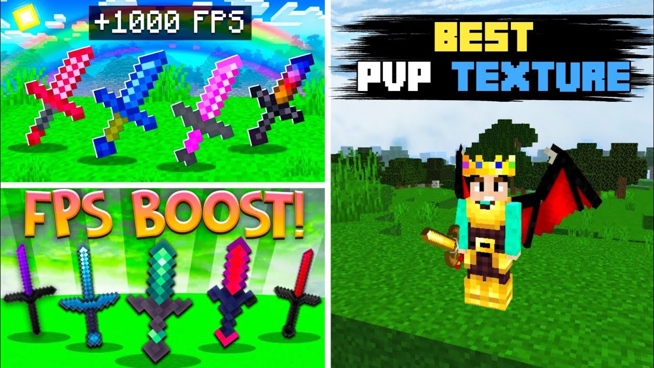 TOP 5 Best PvP Texture Pack For Minecraft PE 1.20 || PvP Texture For ...