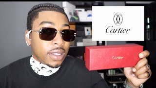 CARTIER "SIGNATURE C" RIMLESS SUNGLASSES 59MM | TRY ON + REVIEW‼️