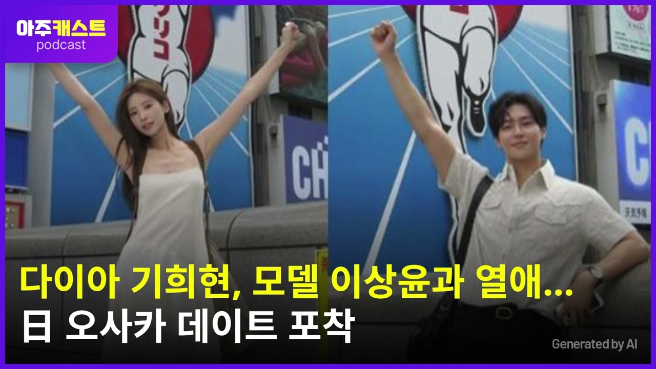 다이아 기희현, 모델 이상윤과 열애…日 오사카 데이트 포착