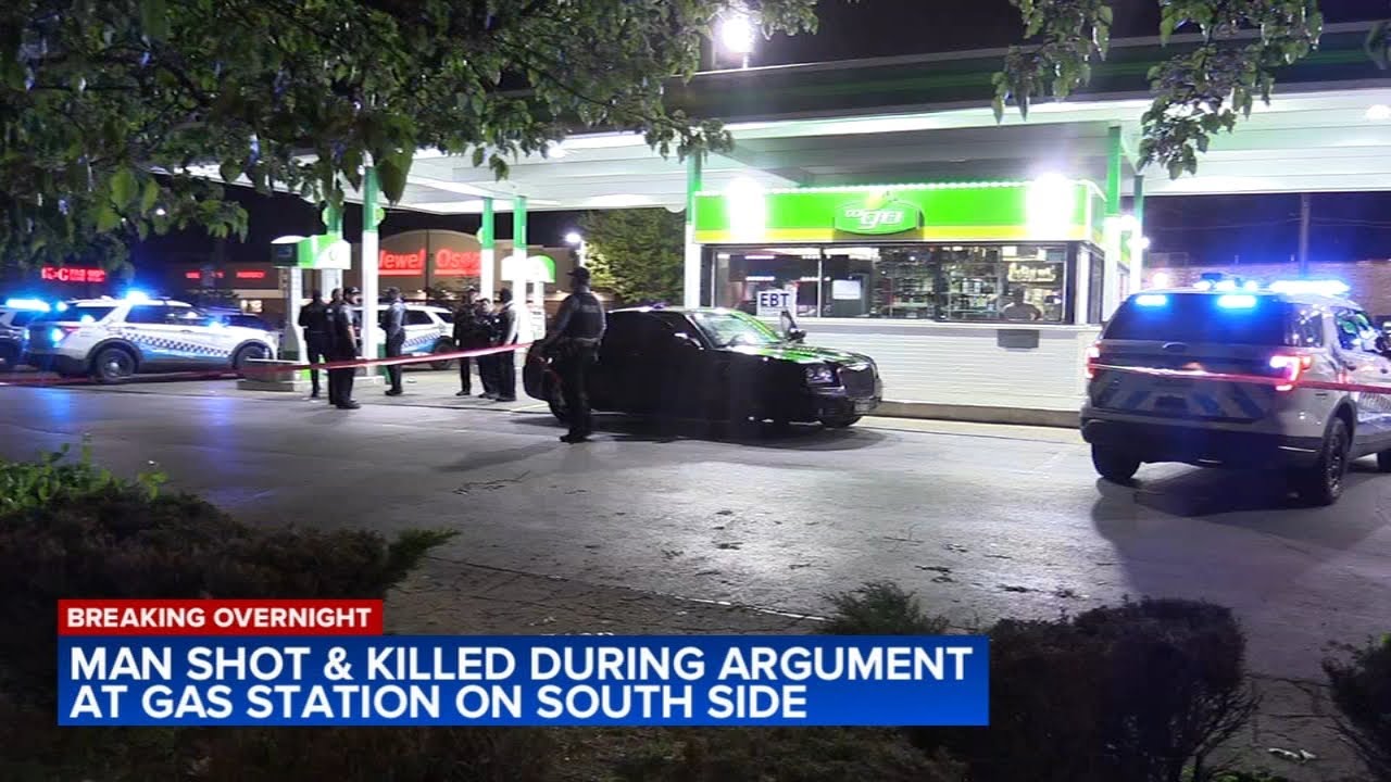 Man shot to death in Chicago gas station argument, police say - YouTube