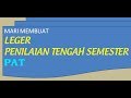 Tutorial Membuat Leger Ujian di Microsoft Excel