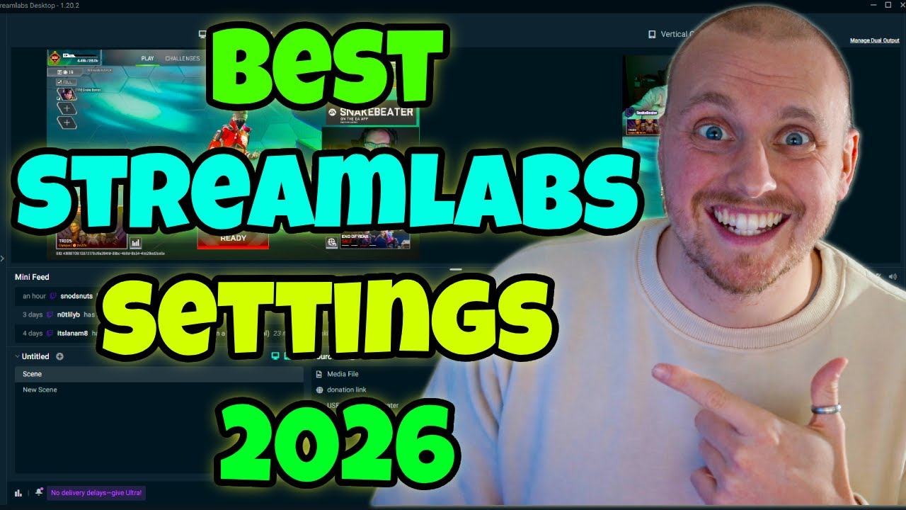 BEST SETTINGS FOR STREAMLABS 2026 - YouTube
