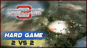 C&C3: Kanes Wrath. Hard 2v2 Game