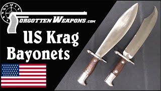 Bowie Knife Bayonet and Bolo Bayonet for the US Krag