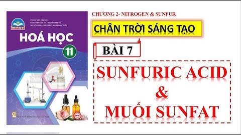 Các phản ứng hóa học của muối sùnat