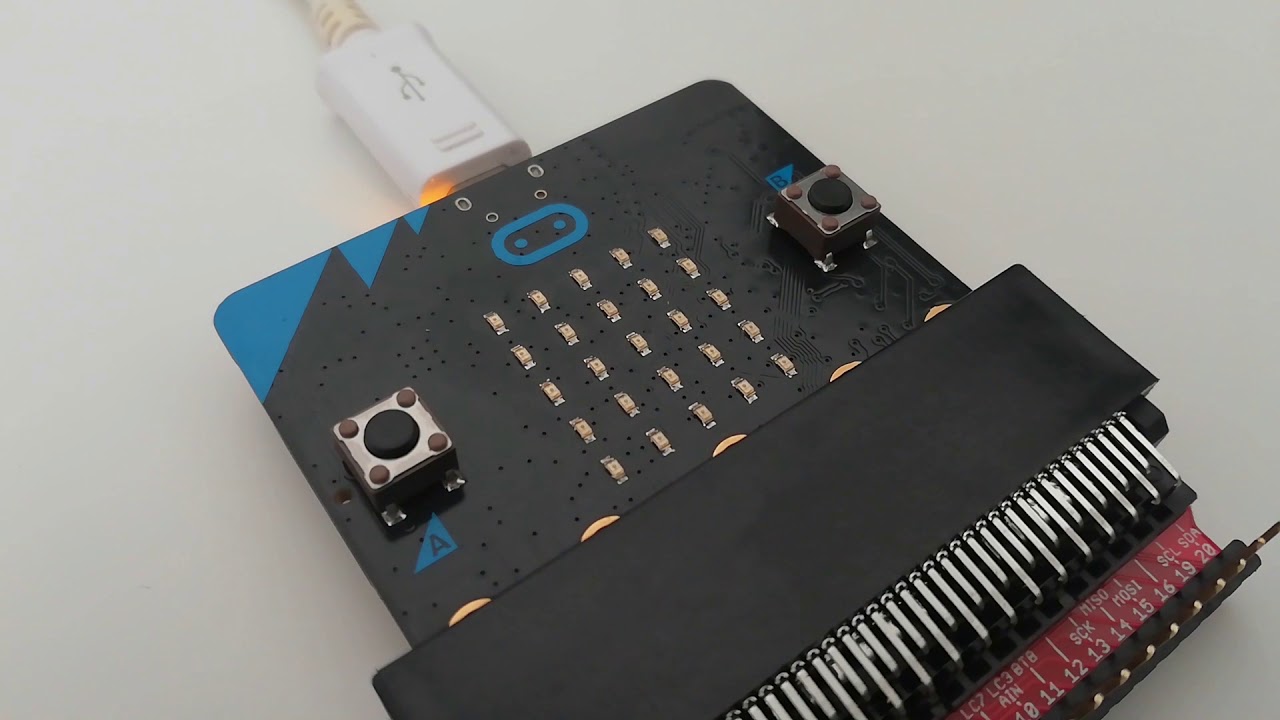Fehlermeldung auf der LED Matrix des micro:bit - YouTube