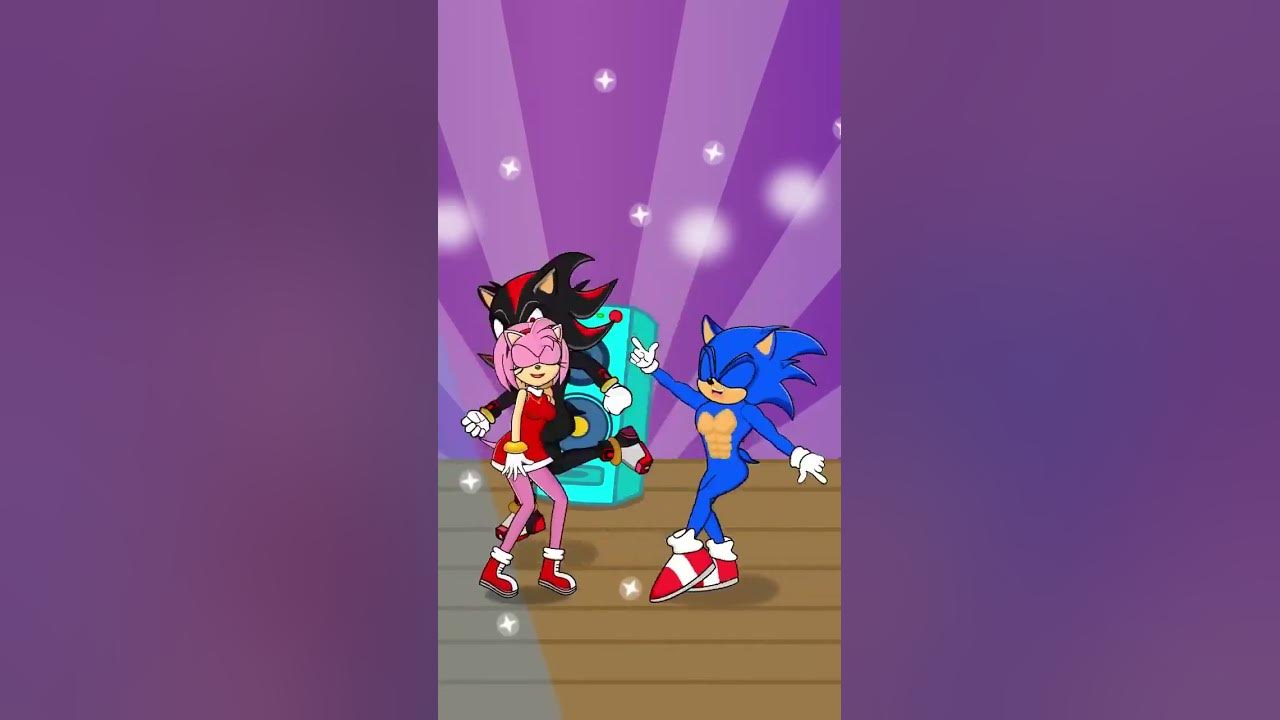 Exciting Dance - Sonic And Amy Story - Shadow Joke #shorts #sonic #funny #dance #amy