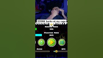 ZOINK barks at my rage… #geometrydash #juxtwo #gdupdate