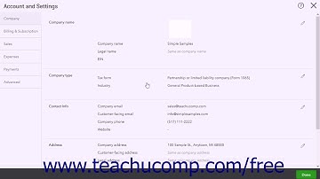 QuickBooks Online Plus 2017 Tutorial Customizing Company File Settings Intuit Training