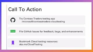 Contoso Traders, cloud testing demo overview