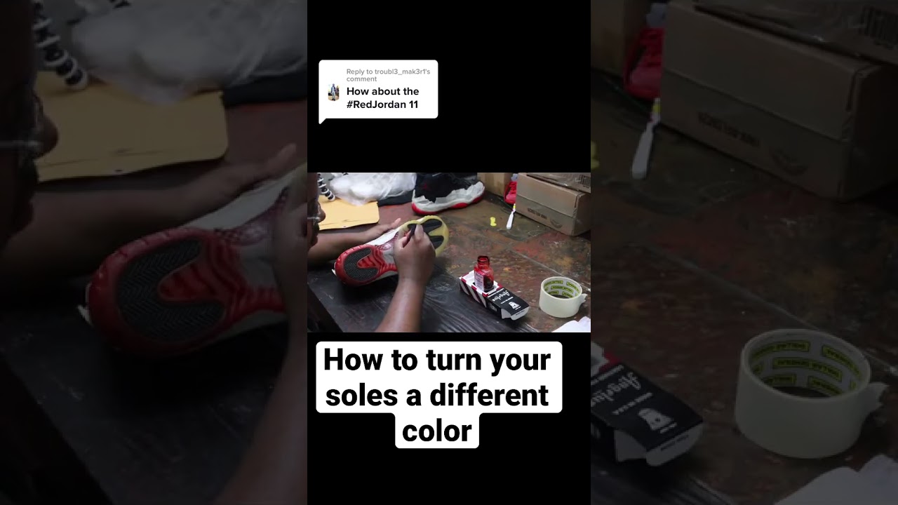 How to turn your soles a different color