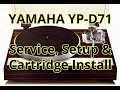 Yamaha ypd71 service setup and cartridge installation