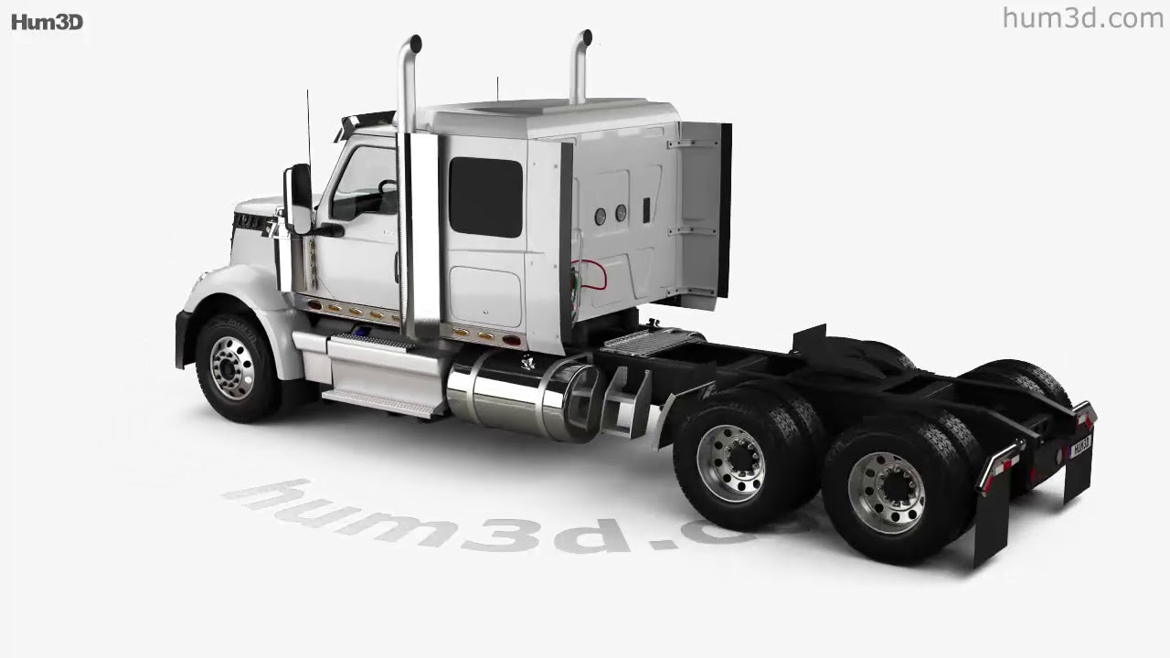 International Lonestar 56 Low Rise Sleeper Cab Tractor Truck 2008 3d Model By Hum3d Com