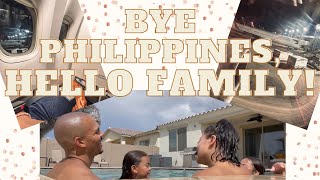 Traveling from Manila to USA during ECQ Manila lockdown | 1st day back home, pool day Family time