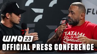 WNO 23: Nicholas Meregali vs Vagner Rocha | LIVE Press Conference