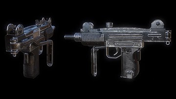 How to model MINI UZI PISTOL [Low Poly Model]