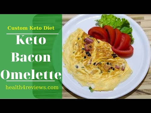 Keto Bacon Omelette Recipe | Keto Diet Recipes | Custom Keto Diet #131