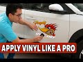 How To Install Car Stickers Decals Car Sticker Installation Without Bubbles Step By Step 
