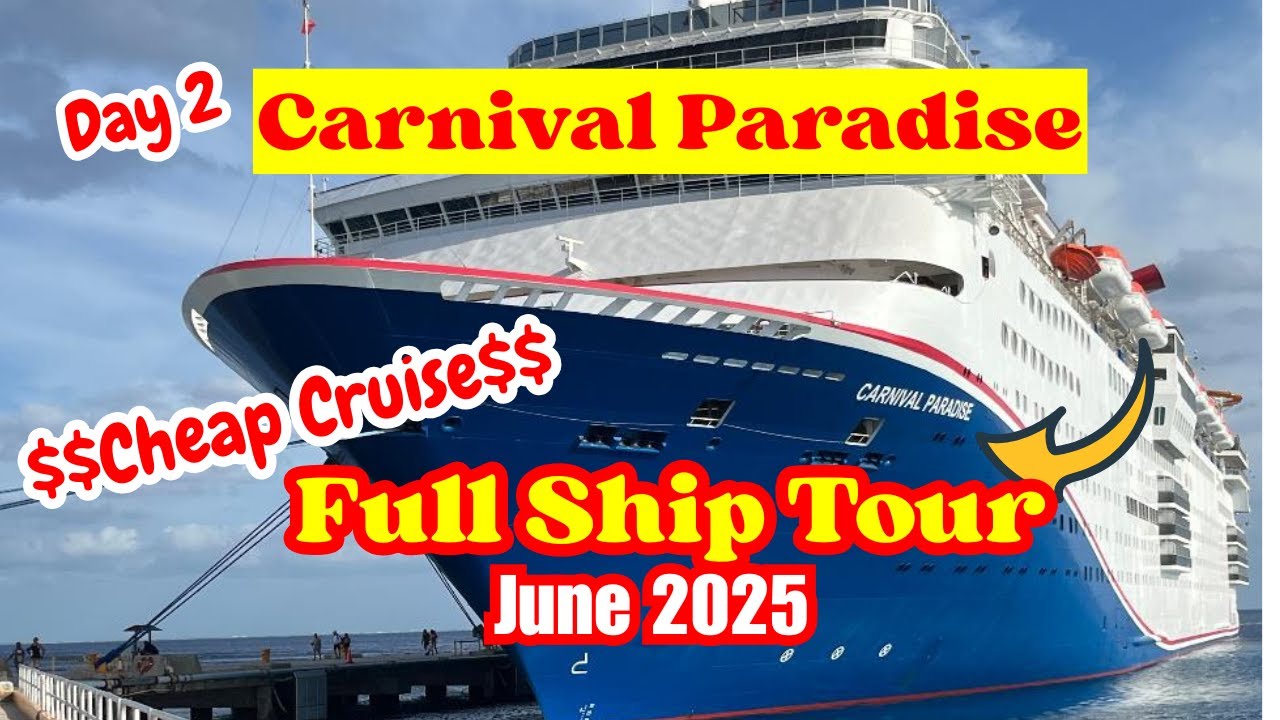 Carnival Paradise- Full Ship Tour/June 2025 #cruisetour