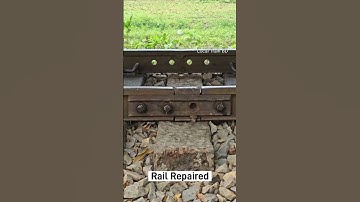 Repaired Broken Rail Line. #railway #track #line #shorts