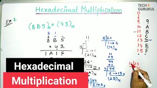 23. Hexadecimal Multiplication /  Hexadecimal Arithmetic - Digital Electronics | TECH GURUKUL