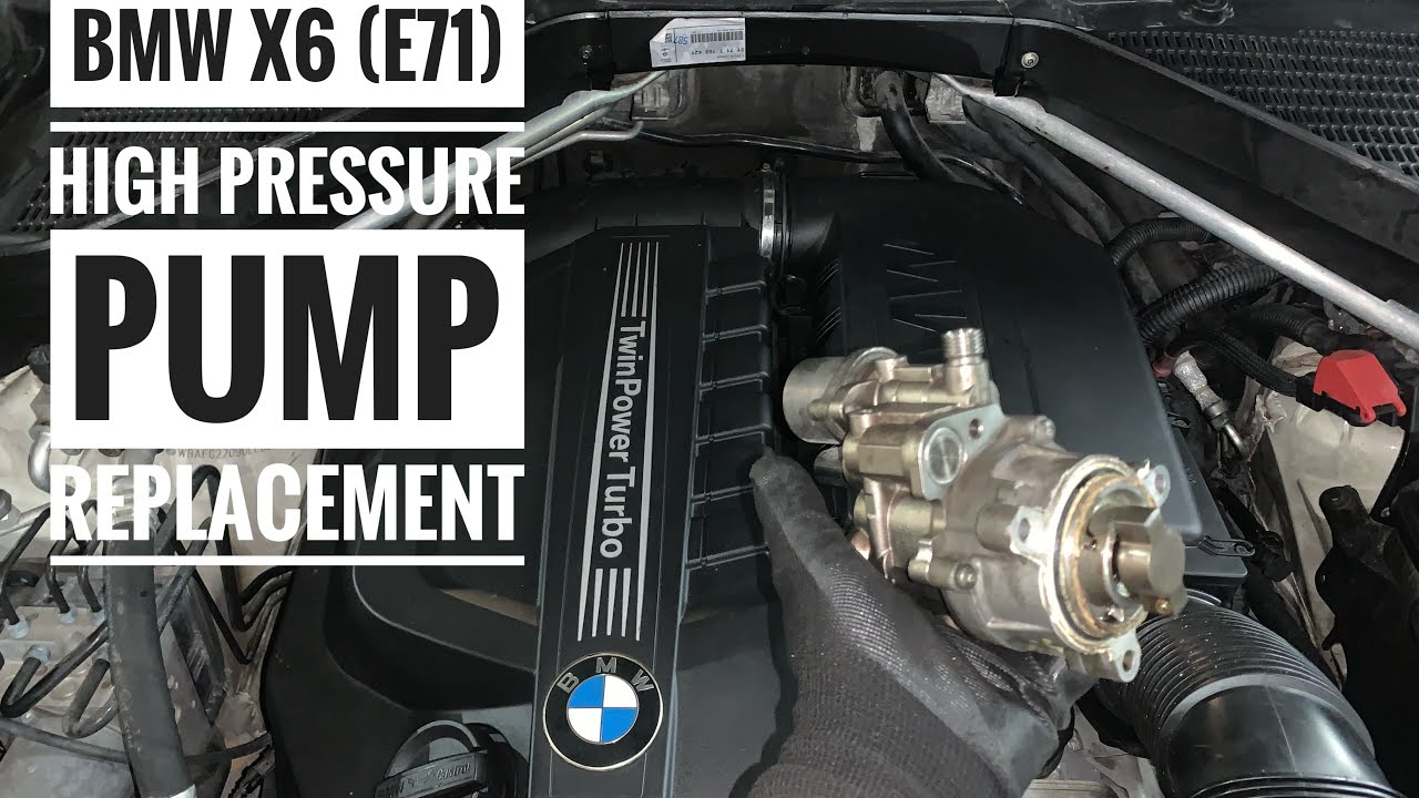 BMW X6 (E71) N55 Fuel High Pressure Pump Replacement YouTube