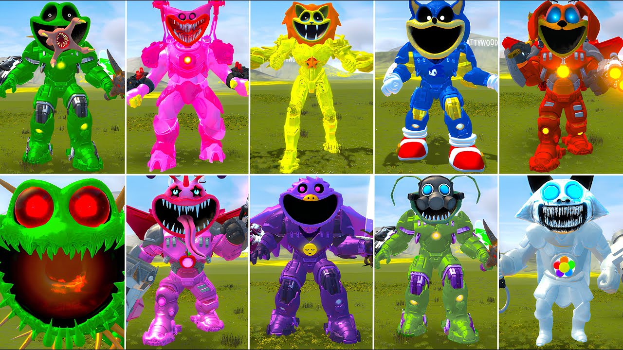 EVOLUTION OF NEW ALL MECHA TITAN SMILING CRITTERS POPPY PLAYTIME CHAPTER 3 In Garry's Mod!