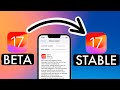 How to Move from iOS 17 Beta to iOS 17 Stable Version I How to Get on iOS 17 Official Version