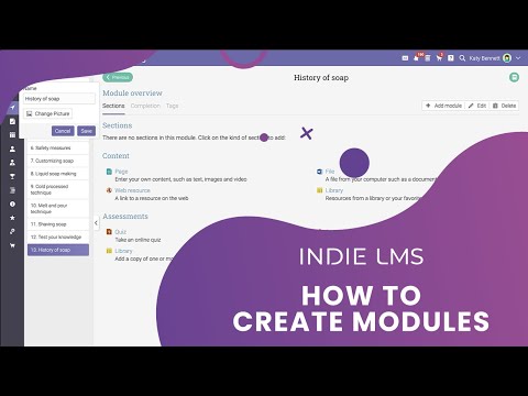 How to create modules with INDIE LMS