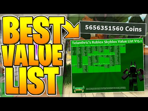 Roblox Skyblox Value List Best Trading Item Values Youtube