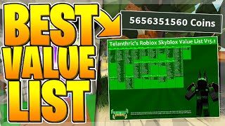 Roblox Skyblox Value List Best Trading Item Values Youtube - roblox islands value list telanthric