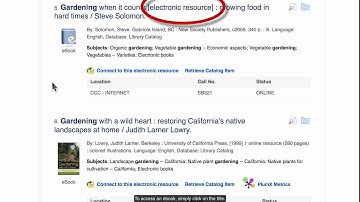 CCC Library: How to find a book using OneSearch