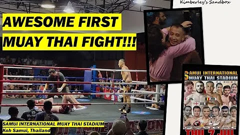 Awesome Muay Thai Fight - First fight for our frie...