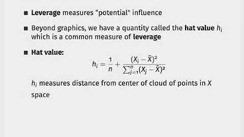Week 6, Lecture 11, Part 4: How to Measure Influential Observations